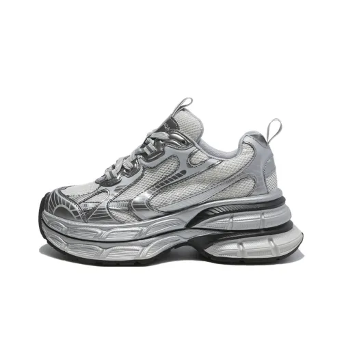 ABCYLM Cushioned Slip Resistant Breathable Coverage Impact Resistant Low Top Chunky Sneakers Women's