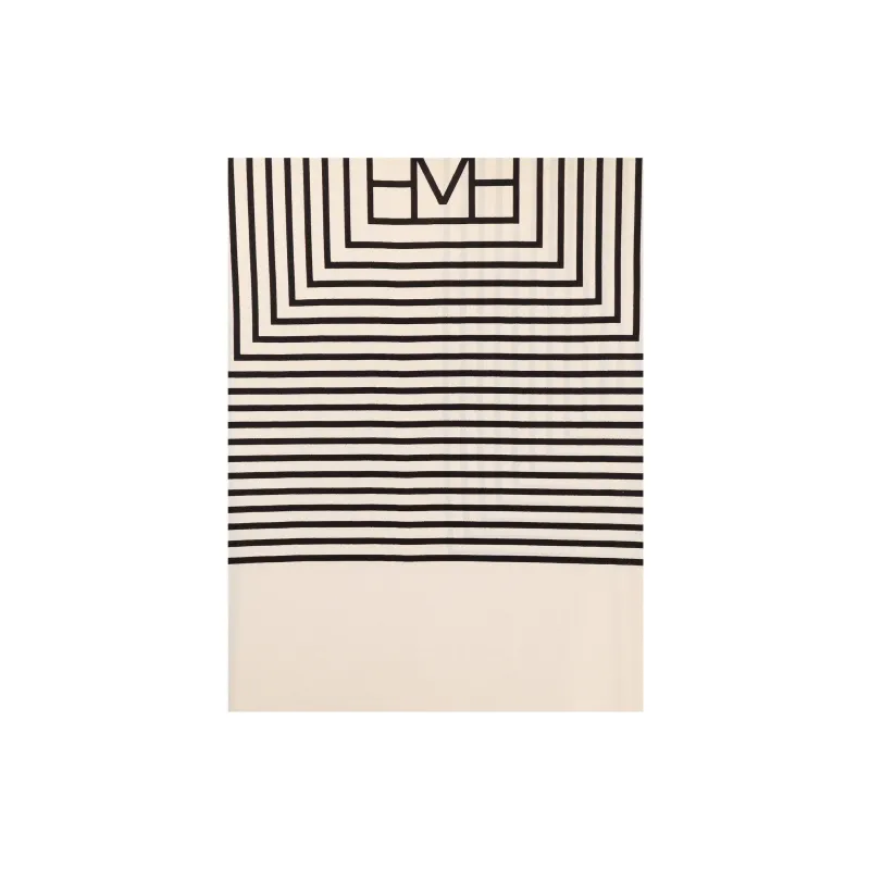 TOTEME Stripe Printed Square Shaped Scarf-3