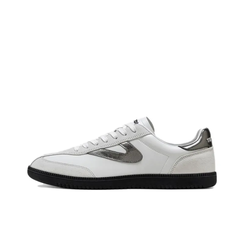 TRETORN COPP T Slip-Resistant Low-Top Skateboard Shoes Unisex White Black Gold-0