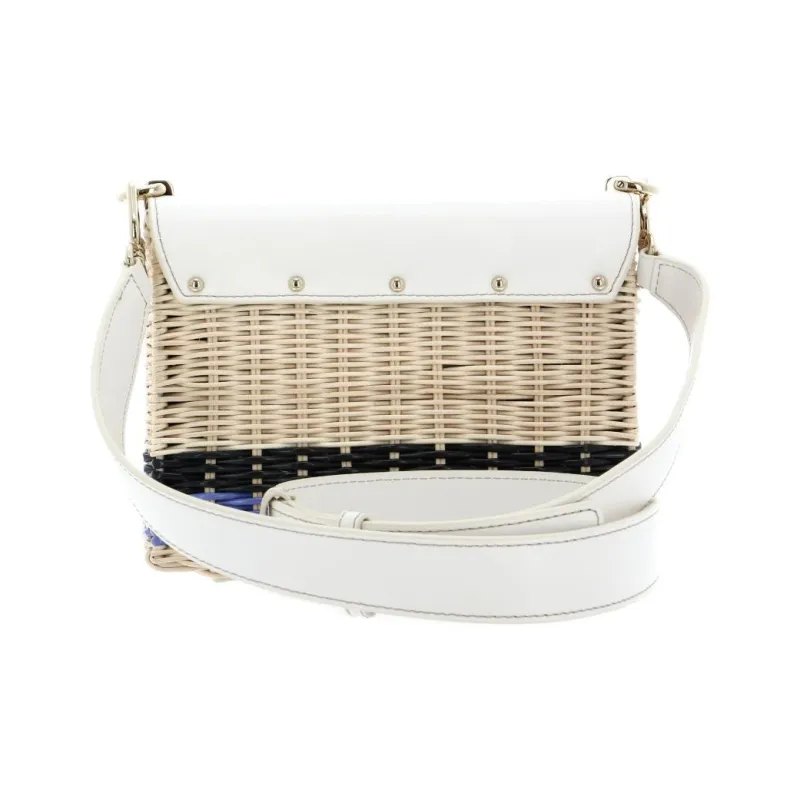 Furla 1927 Collection Cow Leather Shoulder Bag Women's White-3