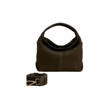 Manu Atelier Suede Shoulder Bag Crossbody Bag Handbag Mini Women's Tobacco Green