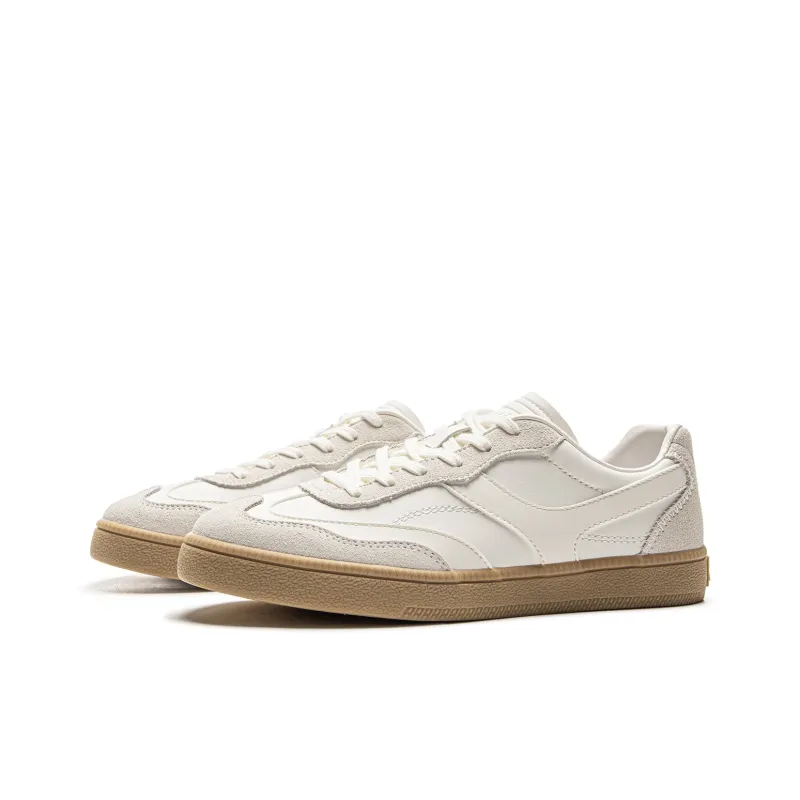 LiNing Yunchuan Abrasion Resistant Balance Lightweight Low Top Skateboard Shoes Women's Mist White-2