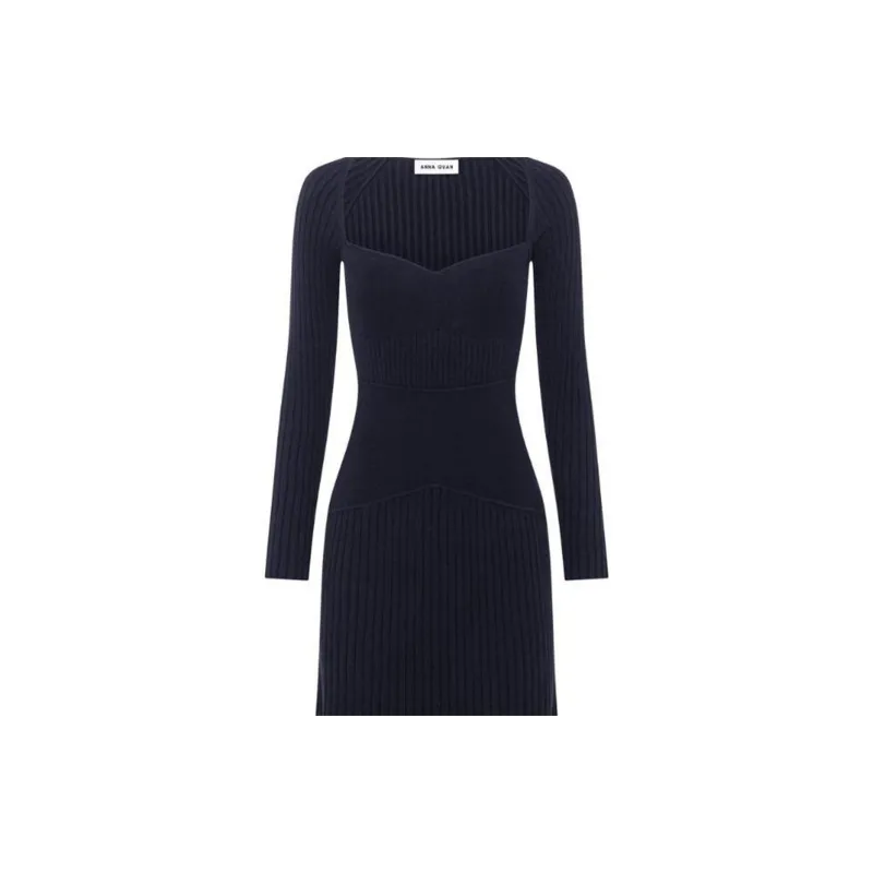 ANNA QUAN SS24 Long-Sleeved Dresses Women's Black-4