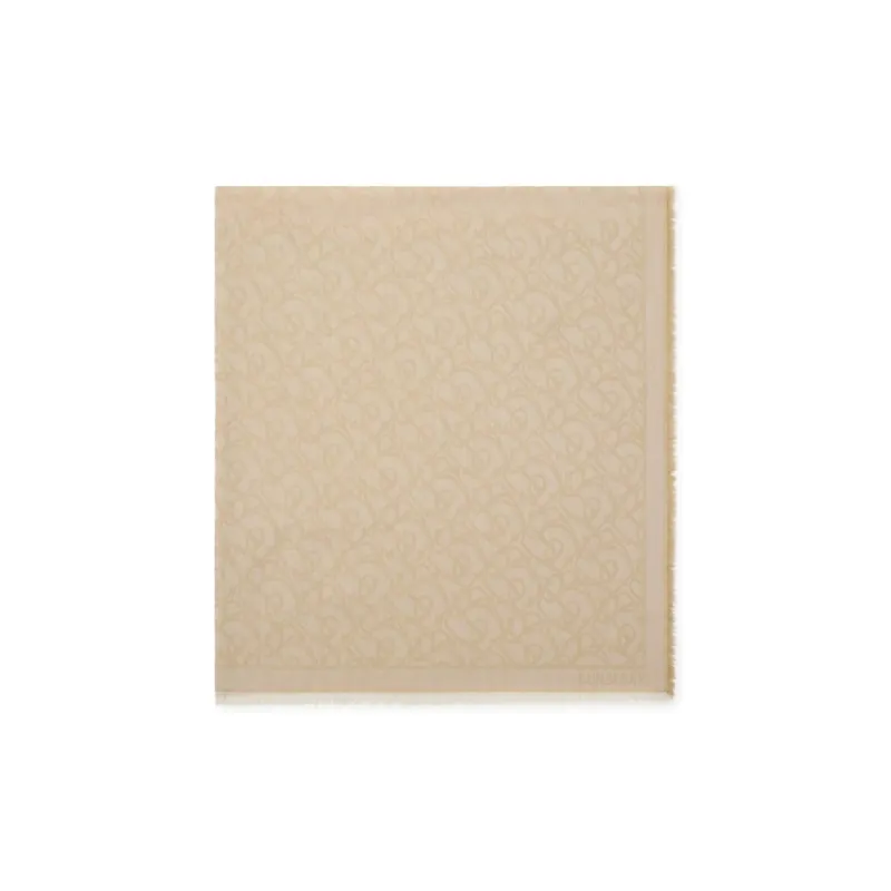 Burberry Wool Knit Scarves Women's Beige-1