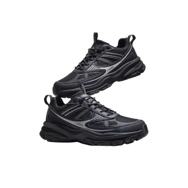 CAMEL Slip Resistant, Abrasion Resistant, Breathable Low Top Chunky Sneakers Men's-1