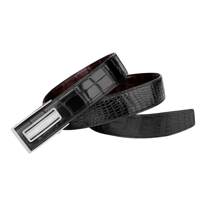 CATELLES Crocodile Leather Leather Belts Men's 3.5cm/3.8cm-2