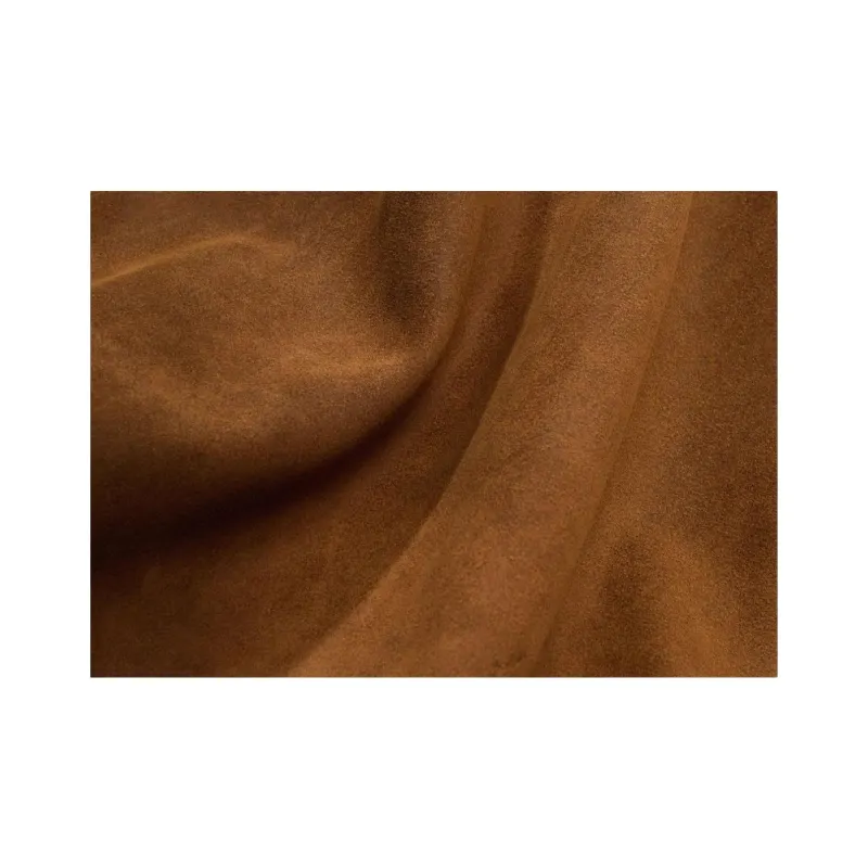 Songmont Split Cow Leather Suede Crossbody Bag, Shoulder Bag Medium Size Unisex Sand Dusk Brown-4