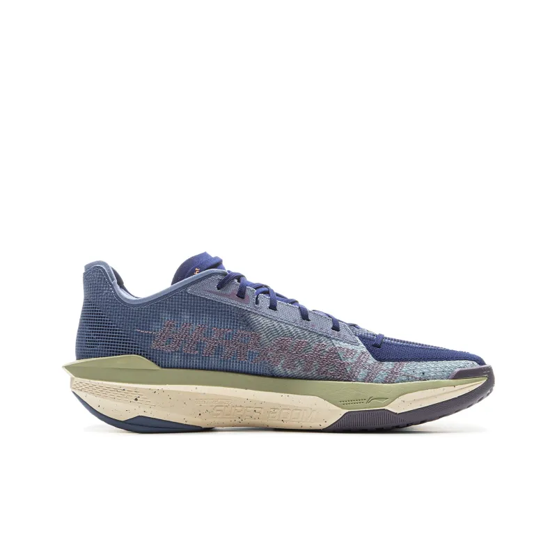 LiNing ULTRALIGHT Cushioning, Slip Resistant, Abrasion Resistant, Rebound Grip Low Top Basketball Shoes Men's Blue-1