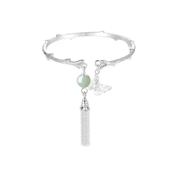 FUSSEM S999 Fine Silver Bangles Women's
