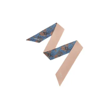 Furla Mulberry Silk Silk Scarves Women's Blue