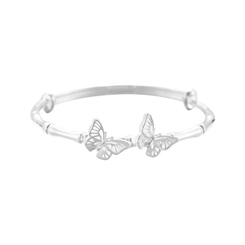 FUSSEM S999 Fine Silver Sterling Silver Bracelets Women's-0