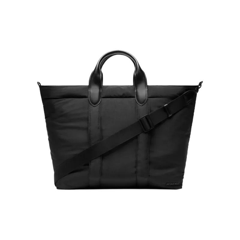 Jacquemus Le Bambino Nylon Tote Bag, Shopping Bag, Shoulder Bag, Crossbody Bag, Handbag Men's Black-1