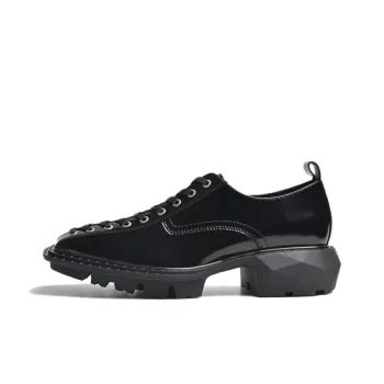 Yipinfanfan Dress Shoes Men Mid-Top Black