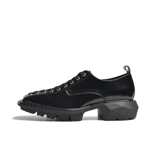 Yipinfanfan Dress Shoes Men Mid-Top Black