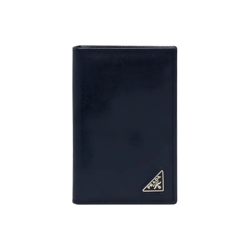 PRADA Saffiano Leather Wallet Men's Blue-0