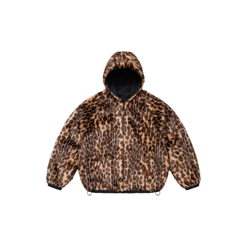 Supreme Faux Fur Reversible Hooded Track Jacket-5