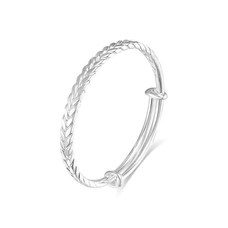 FUSSEM S999 Fine Silver Bangles Women's-0