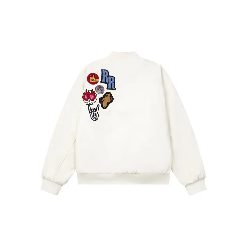TESTUNG Jackets Coats Unisex White-1