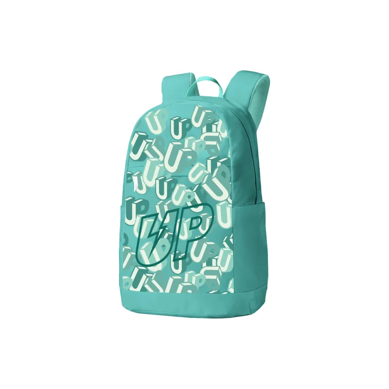 TURN UP Polyester Backpack Small Size Unisex Green-1