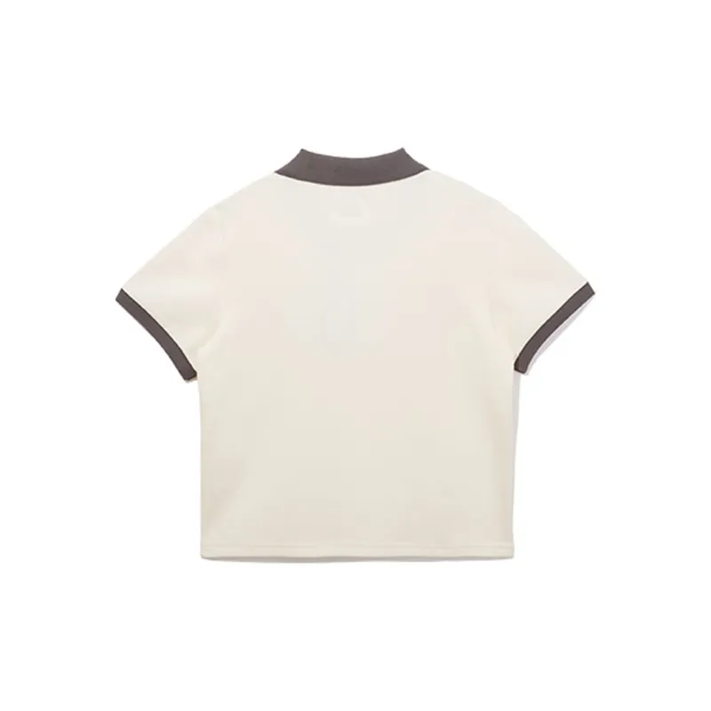 New Era New York Yankees Polo Shirts Women's Ivory White-1