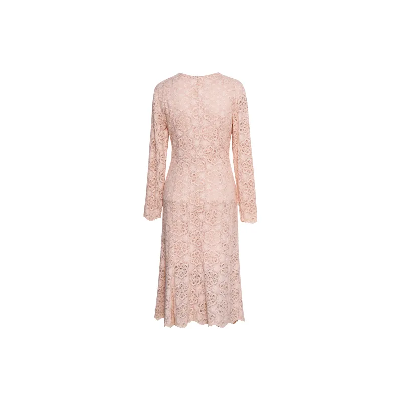 ROEYSHOUSE Long-Sleeved Dresses Women's Light Pink-1