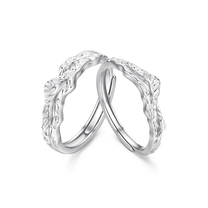 ZSY Silver 925 Ring Couple Rings Unisex-0
