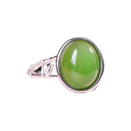 Jade Ink Love Hetian Jade Rings Jasper Unisex-4
