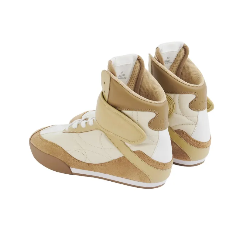 Chloe Kick High-Top Skateboard Shoes Women's Brown-3
