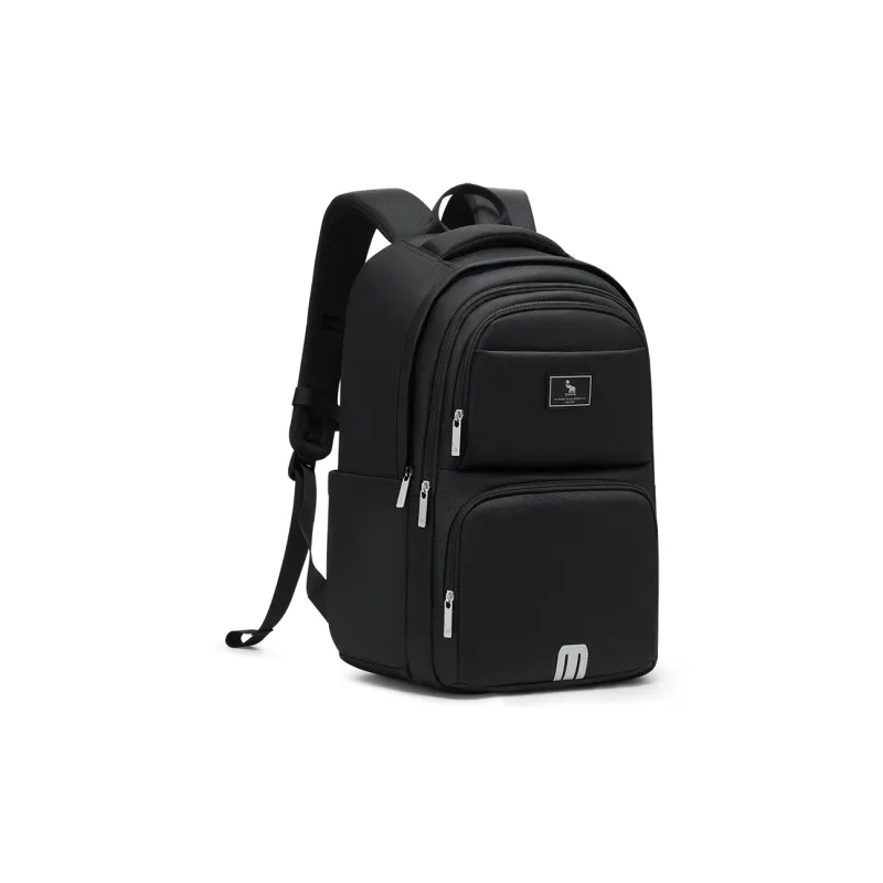 OIWAS Fabric Travel Backpack Laptop Bag Students Backpack Regular Unisex Black/Blue-2