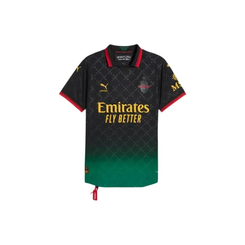PUMA x AC MILAN X OFF-WHITE ULTRAWEAVEDRYCELL Soccer Jerseys Men's Black/Energy Green