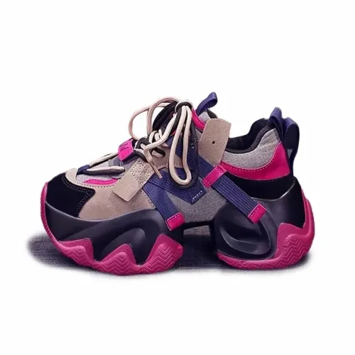 ABCYLM Anti Slip, Wear Resistant, And Impact Resistant Coverage Low Top Chunky Sneakers Women's
