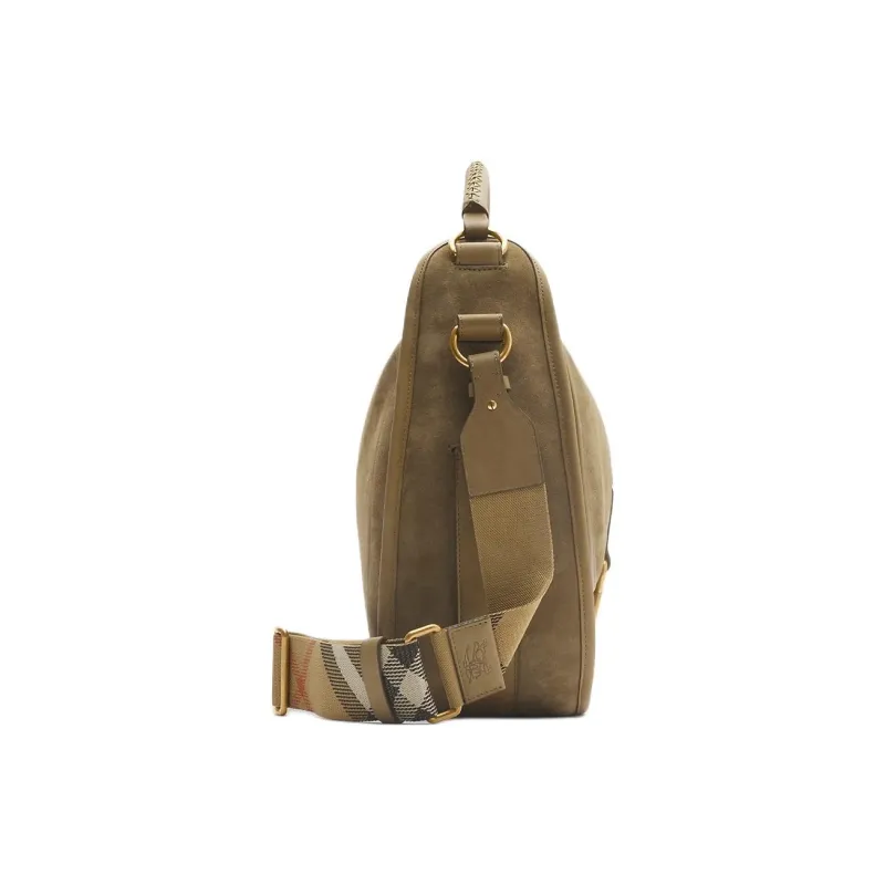 Burberry Calfskin Shoulder Bag, Crossbody Bag, Handbag Medium Size Women's Brown-1