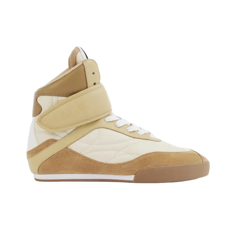 Chloe Kick High-Top Skateboard Shoes Women's Brown-1