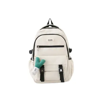URBAN FOREST Nylon Backpack Unisex White/Black/Blue/Pink