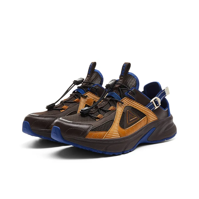 PEAK Cushioning Rebound Wear Resistant Breathable Slip Resistant Low Top Casual Shoes Men's Fawn Brown-2