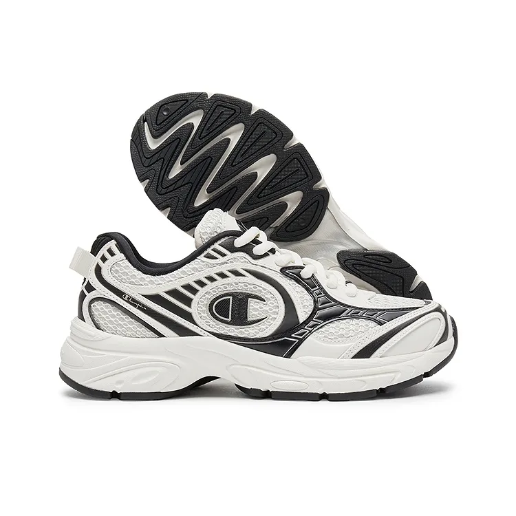 Champion Support Low Top Running Shoes Unisex Milk White/Black-1