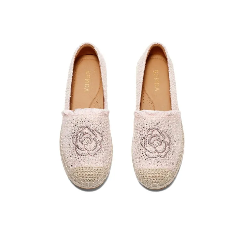 Senda Espadrilles Women's Black/Apricot/Pink-2