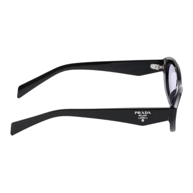 PRADA Acetate Recycled Biobased Fiber Cat Eye Sunglasses Women's Black-2