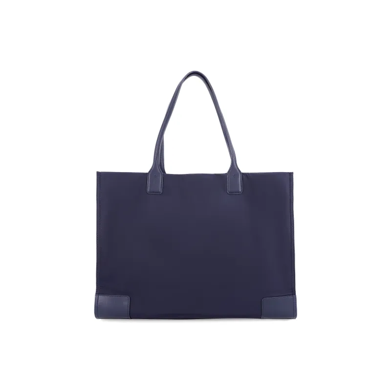 TORY BURCH Ella Logo Tote Tory Navy-2