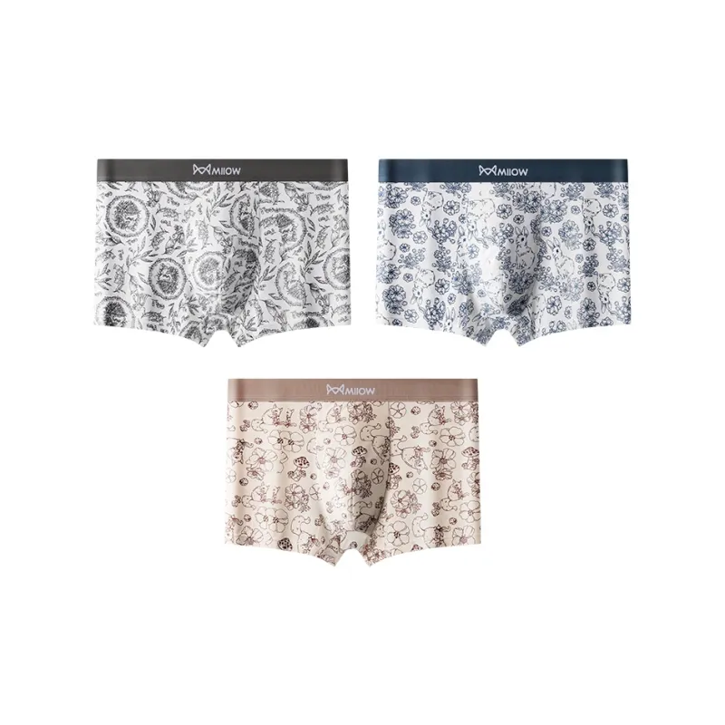 MIIOW Trendy Party Collection Cooling Summer Collection Underpants Men's 3 Pack-5