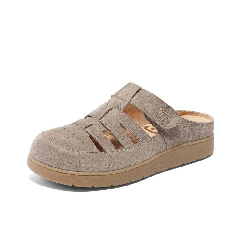 Senda Rubber Sole Abrasion-Resistant Wrap-toe Slippers Women's-13