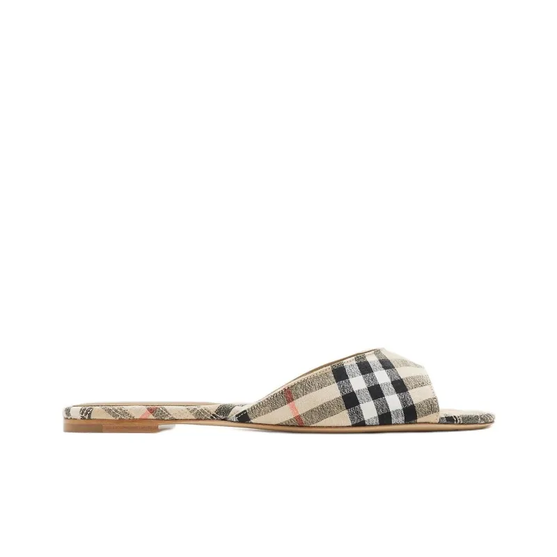 Burberry Slide Slippers Women's Light Brown-1