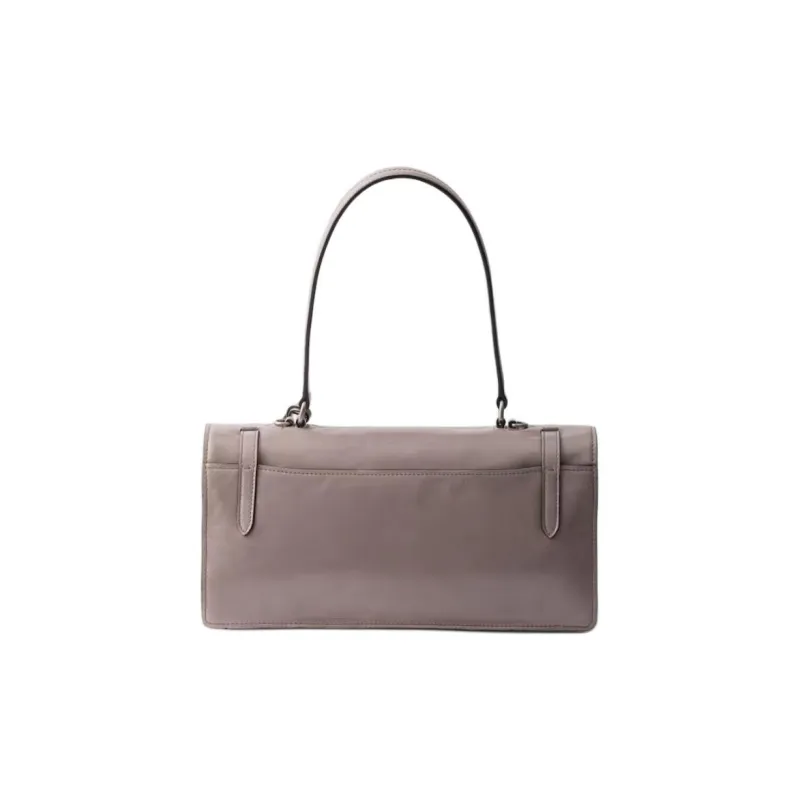 PRADA Cow Leather Portable Crossbody Bag, Shoulder Bag Medium Size Women's Gray-2