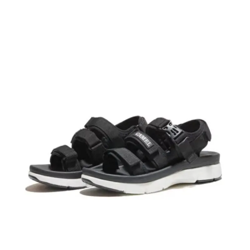 CAMEL Beach Sandals Women's Purple/Beige/Black-5