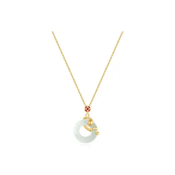 JUICY GRAPE Chalcedony Jade Necklaces Women's
