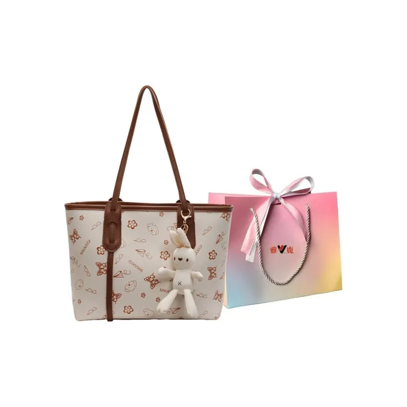 Yalu PU Portable One Shoulder Bag Regular Women's Pink/Khaki/Black/Brown-7