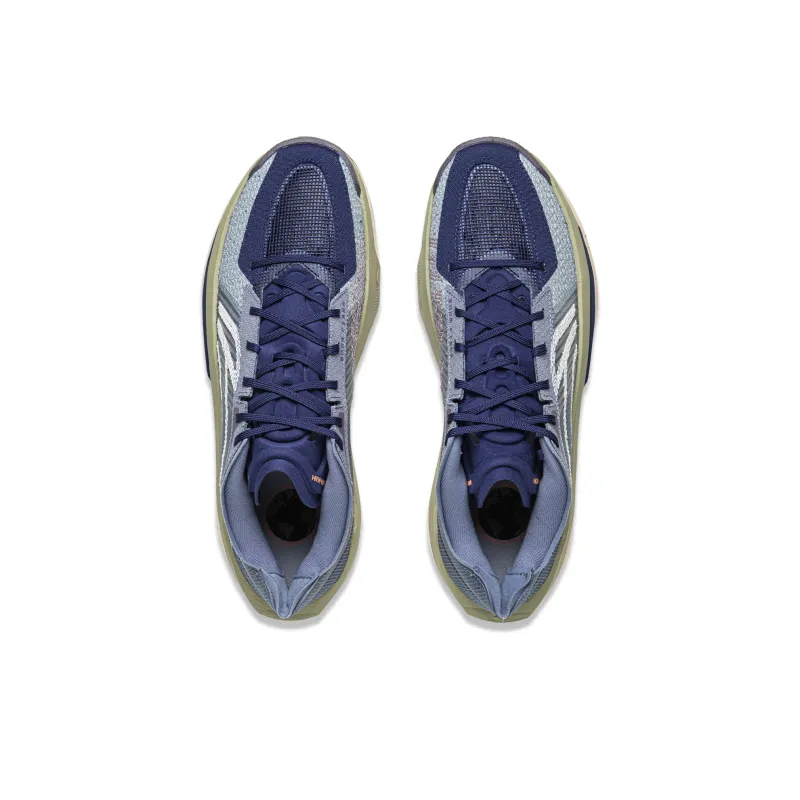LiNing ULTRALIGHT Cushioning, Slip Resistant, Abrasion Resistant, Rebound Grip Low Top Basketball Shoes Men's Blue-3