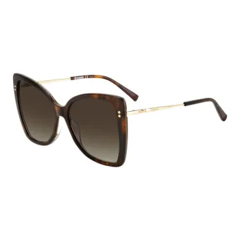 MISSONI Acetate Irregular Shape Sunglasses Women's Tortoiseshell
