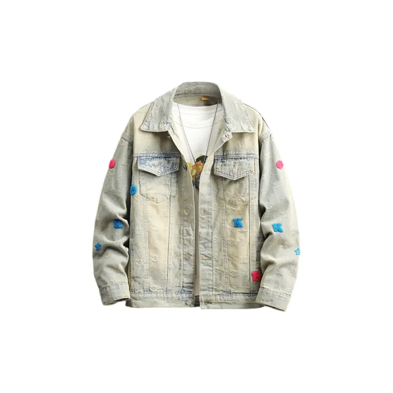 GY.VG Denim Jacket Unisex Yellow Mud-0