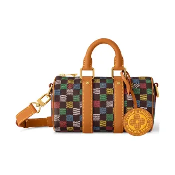 LOUIS VUITTON Keepall Coated Canvas Shoulder Bag, Crossbody Bag, Handbag Women's Multicolor
